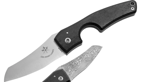 Les Fines Lames Le Petit Kompass Ebenholz Zigarrenmesser