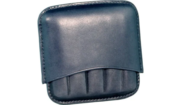 Portasigari Angelo x 4 sigari in pelle grigio bluastro
