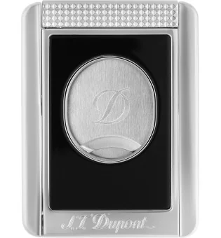 S.T. Dupont Doppelklingencutter mit Zigarrenständer Schwarz & Chrom