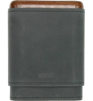 adorini Portasigari Adattabile in Vera Pelle Nero 3/5