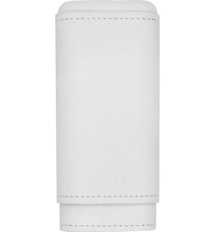 Custodia per sigari adorini in vera pelle per 2-3 sigari Bianco