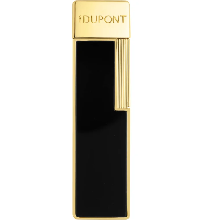 Briquet S.T. Dupont Twiggy Noir Laqué Or 030112