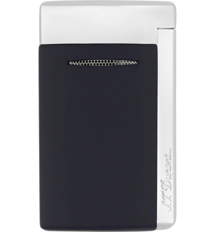 Briquet S.T. Dupont Minijet Bleu Chrome 010811