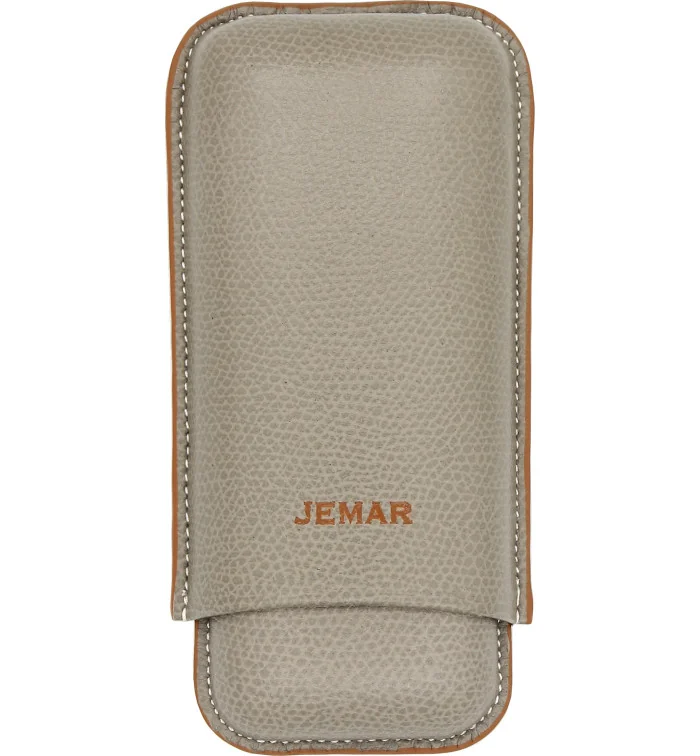 Custodia per Sigari Doppia Jemar in Pelle con Bordo Golf 464/2
