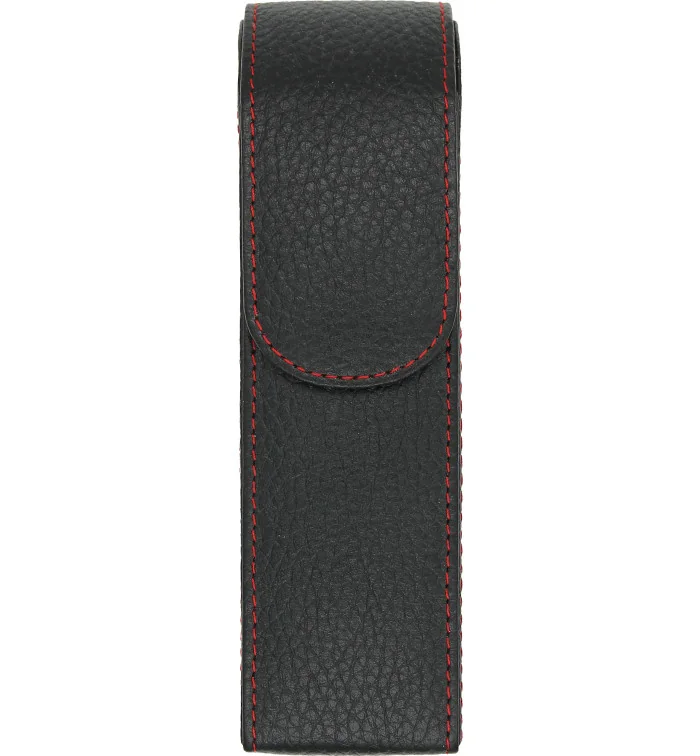 adorini Taschen Zigarrenetui  Echt Leder 2 Zigarren schwarz mit Tasche für Schneider oder Feuerzeug Foto 10