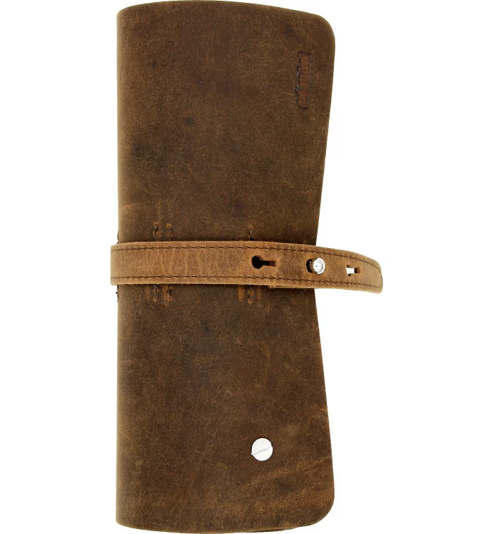 Adorini Cigar Roll En Cuir Véritable Marron photo 2