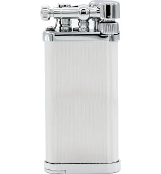 IM Corona pipe Briquet Old Boy chrome à rayures