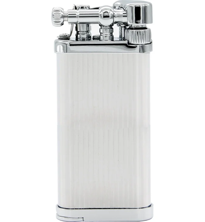 Accendino da pipa IM Corona Old Boy a righe cromate foto 6