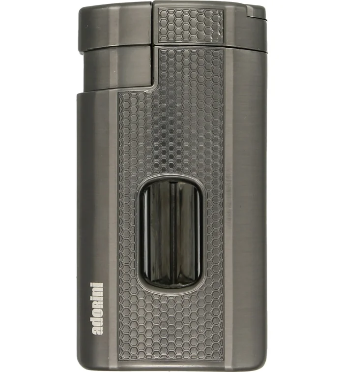 adorini Triple Jet Briquet V-Cut Gun Metal photo 2