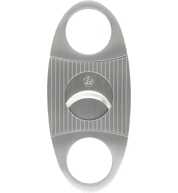 Zigarrencutter geriffelt Chrom satiniert Foto 2