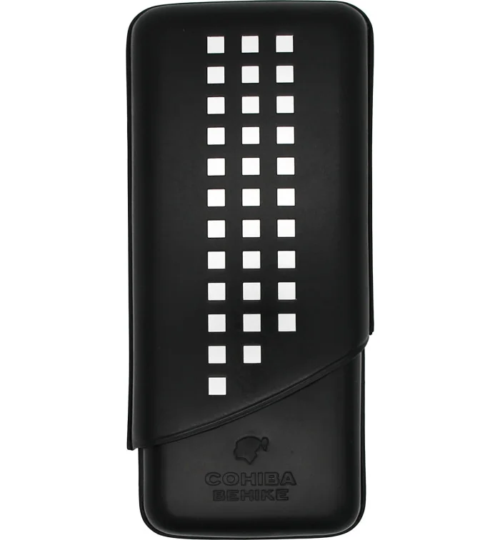 Cohiba Behike  3-er Zigarrenetui Echtleder Schwarz Foto 2