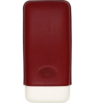 Etui à cigares Romeo y Julieta Cuir rouge et gris 3 pièces.