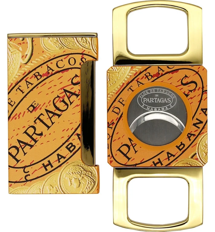 Ensemble briquet et coupe-cigare Partagas