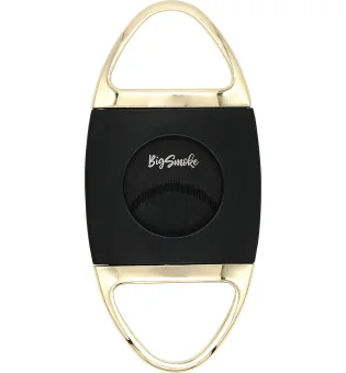 Tagliasigari BigSmoke nero e color oro, lame nere seghettate