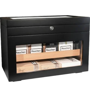 adorini Humidor Portico Deluxe schwarz