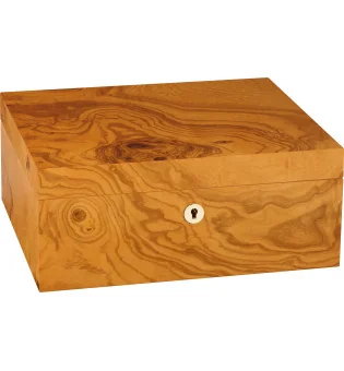 Humidor adorini Salento in Legno di Olivo Medio Deluxe