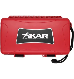 Humidor da viaggio Xikar rosso per 10 sigari