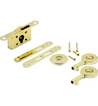 Set Standard di Serrature a Battente per Humidor Oro