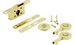 Humidor Einbauschloss Set gold mit Schwenkbügel Foto 4