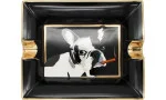 Siglo Aschenbecher Hund schwarz