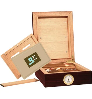 BigSmoke Humidor klein braun inkl. Boveda Pack 72%