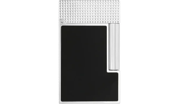 Briquet S.T. Dupont Ligne 2, palladium et noir mat, C16602N
