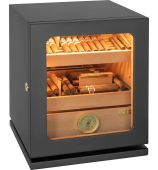 Humidor Adorini Lumina Medium Deluxe nero