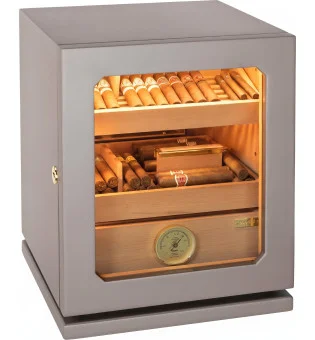 Humidor Adorini Lumina Medium Deluxe grigio chiaro