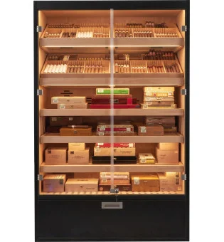 adorini Humidorschrank Primo Duo schwarz