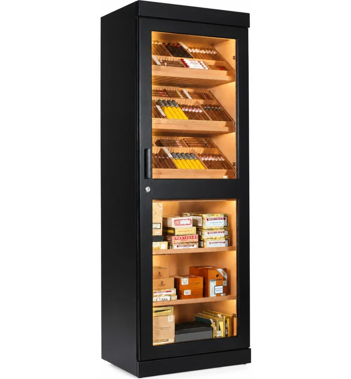 adorini Roma Humidorschrank schwarz mit elektronischem Befeuchtungssystem