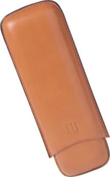 Dunhill terracotta cigar case for two Robusto