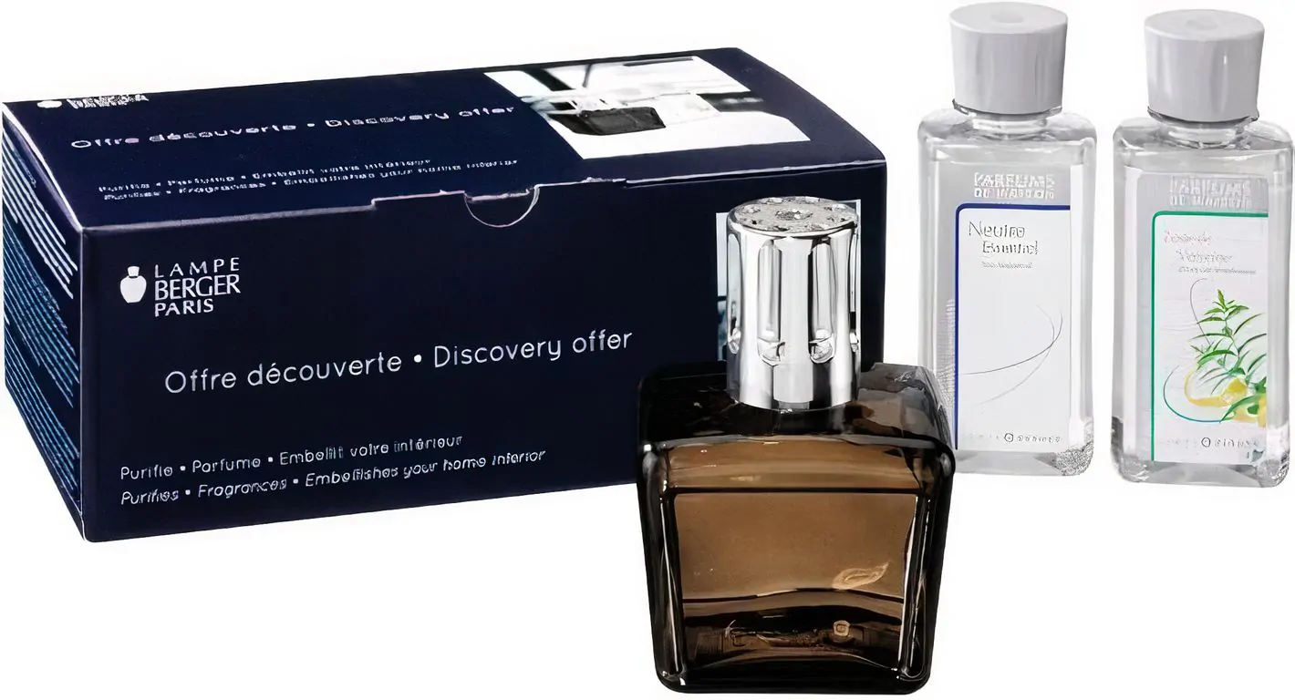 Lampe Berger Starter Set rauchbrauner Flacon + 180 ml Neutral + 180 ml