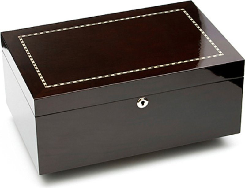 Humidor in Ebano per sigari adorini Genova Deluxe